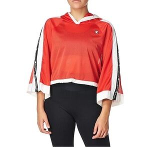 Champion Mesh Hoodie with White and Black Trim